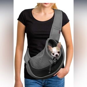 YUDODO Pet Dog Sling Carrier Large Pocket Mesh Bag Carrier for Dogs Cats